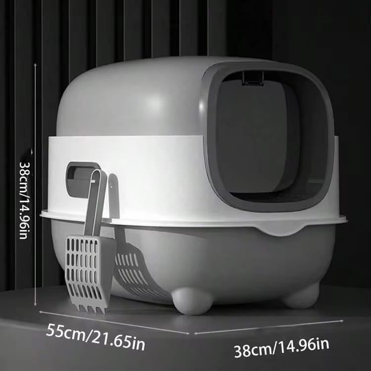 Multifunctional Premium Front Door Closed Litter Box with Scoop with Single Door (Inside Dhaka Only)