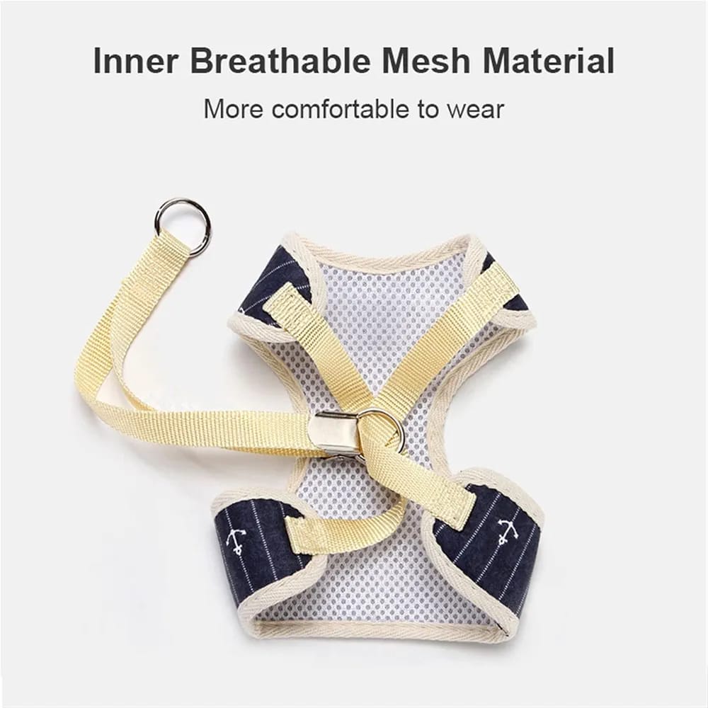 Multiple Printed Super Premium Bow Tie Designed Harness for Pet Cat & Puppy