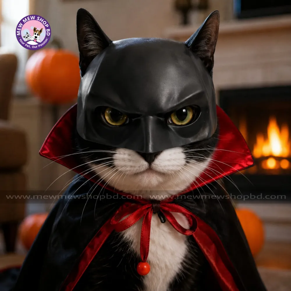 Pet Cat Batman Mask Costume for Halloween or Daily Fun Cosplay