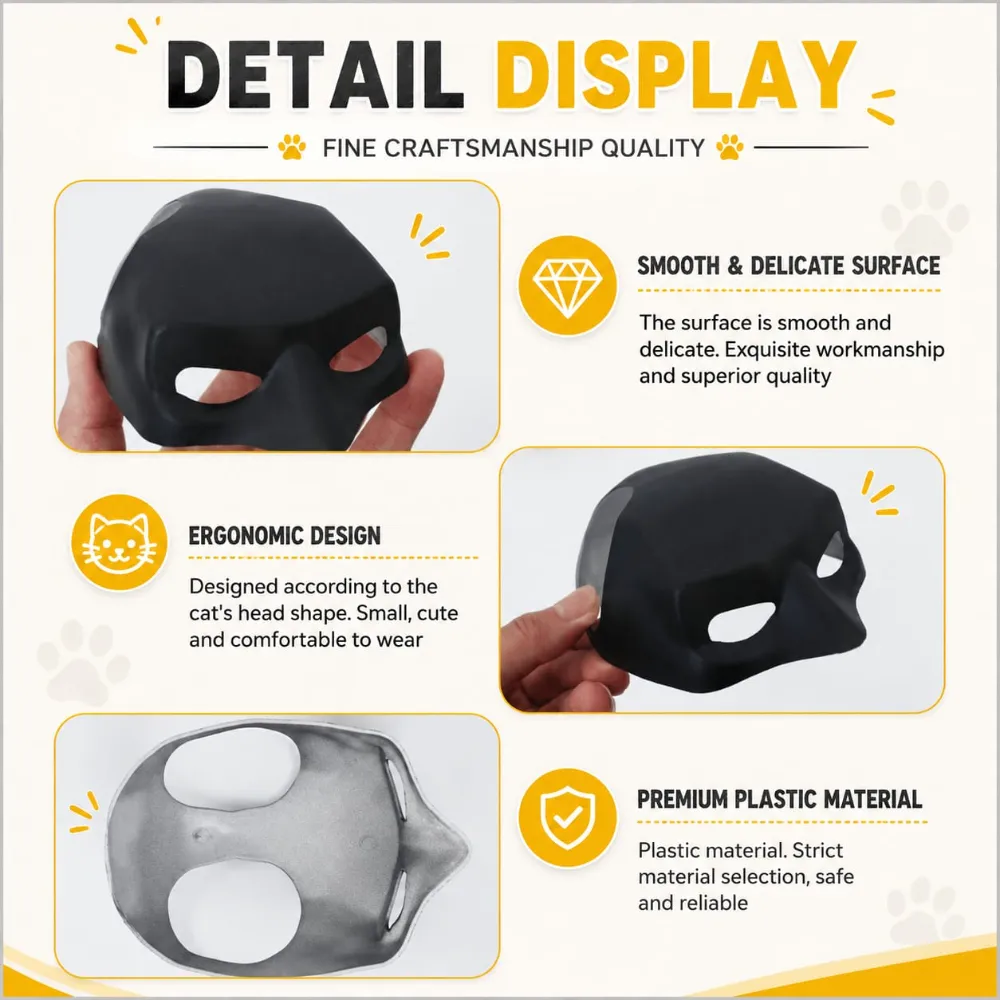 Pet Cat Batman Mask Costume for Halloween or Daily Fun Cosplay