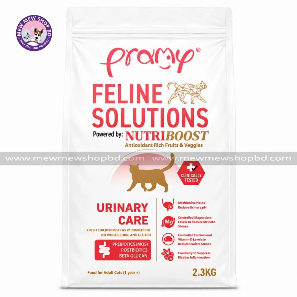 Pramy Feline Solutions NutriBoost Adult Dry Cat Food Urinary Care 2.3KG