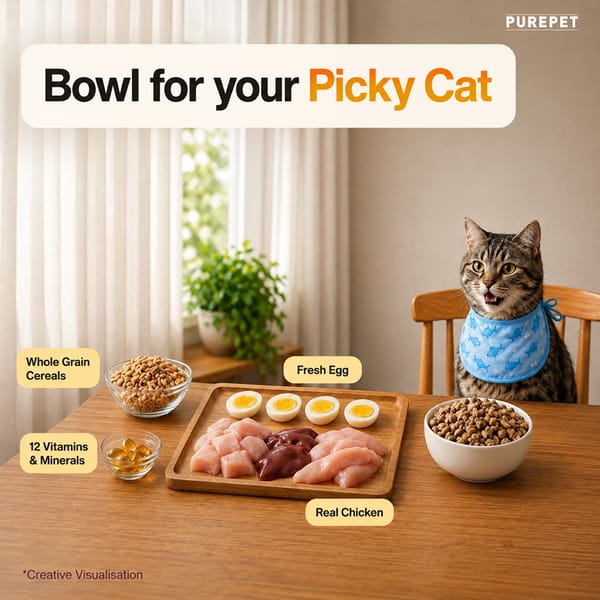 Purepet Real Chicken Adult Dry Cat Food 1kg