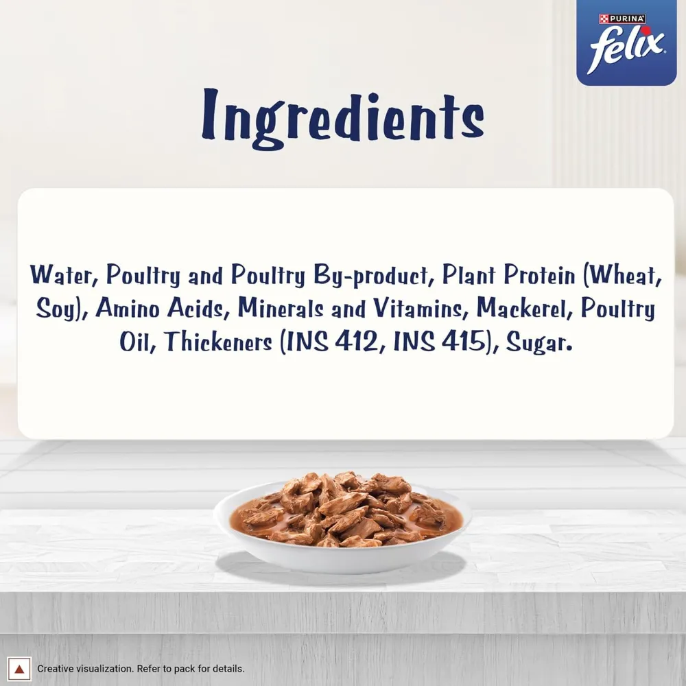 Purina Felix Gravy Lover Pouch with Mackerel in Xtra Gravy for Adult Cat 70g