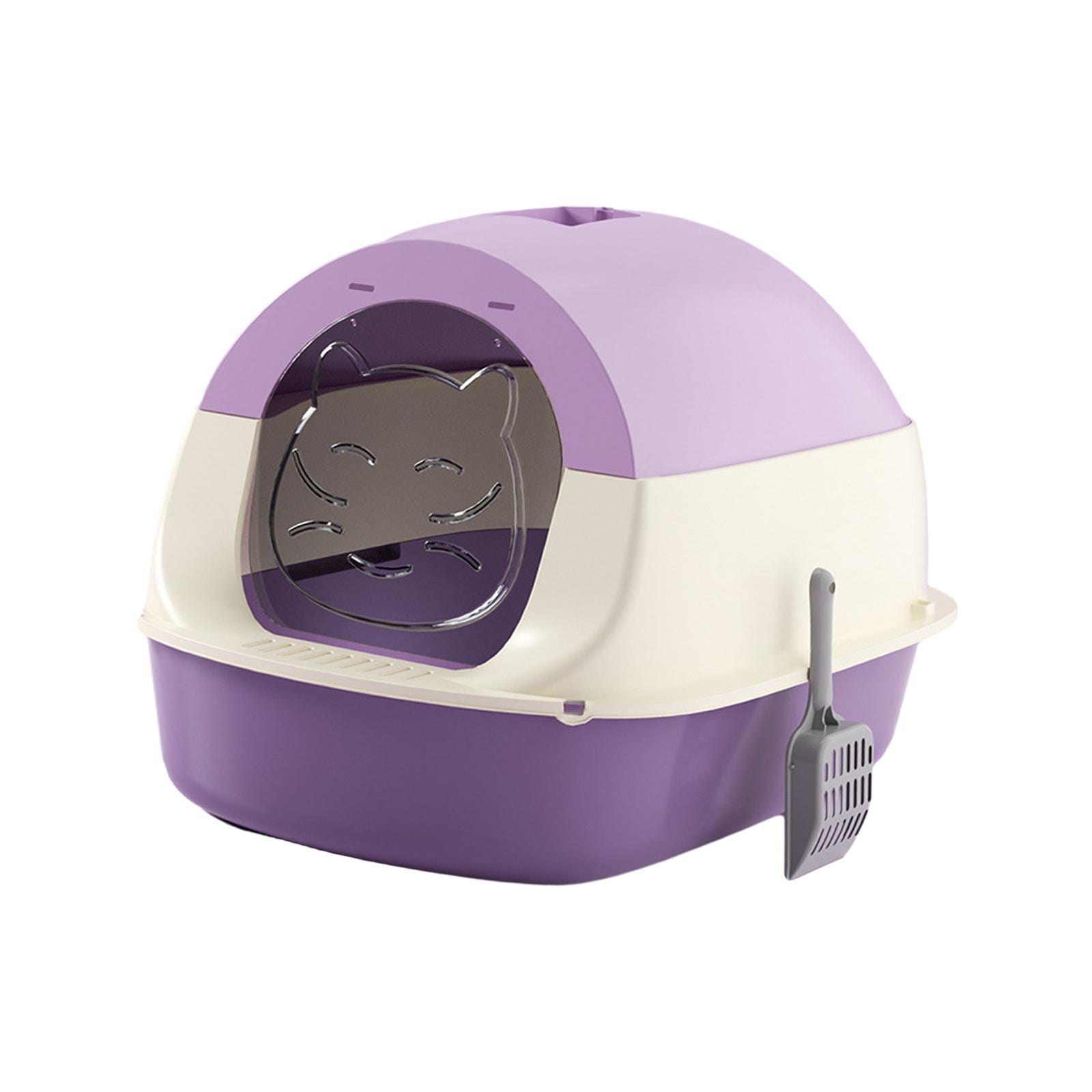 Cat Face Door Twin System Detachable Closed Litter box with Scoop for Pet Cat (Inside Dhaka Only)