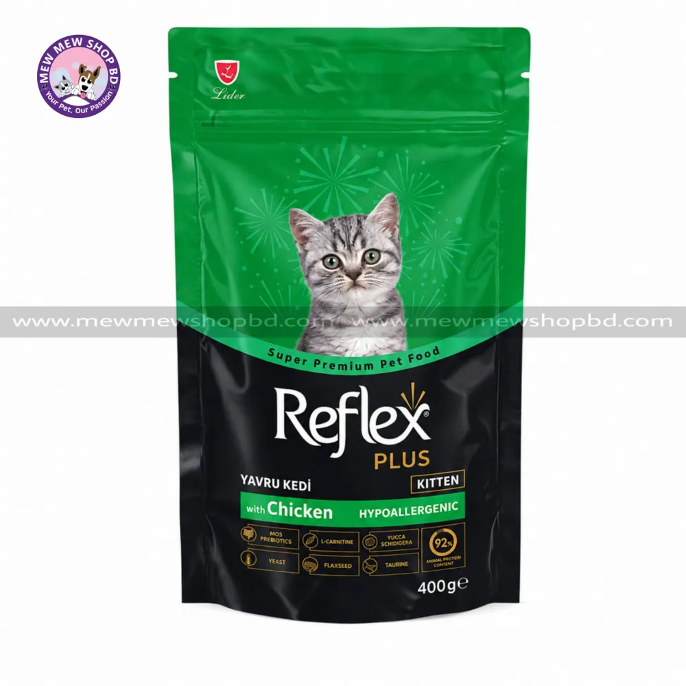 Reflex Plus Super Premium Kitten Dry Cat Food Chicken 400g