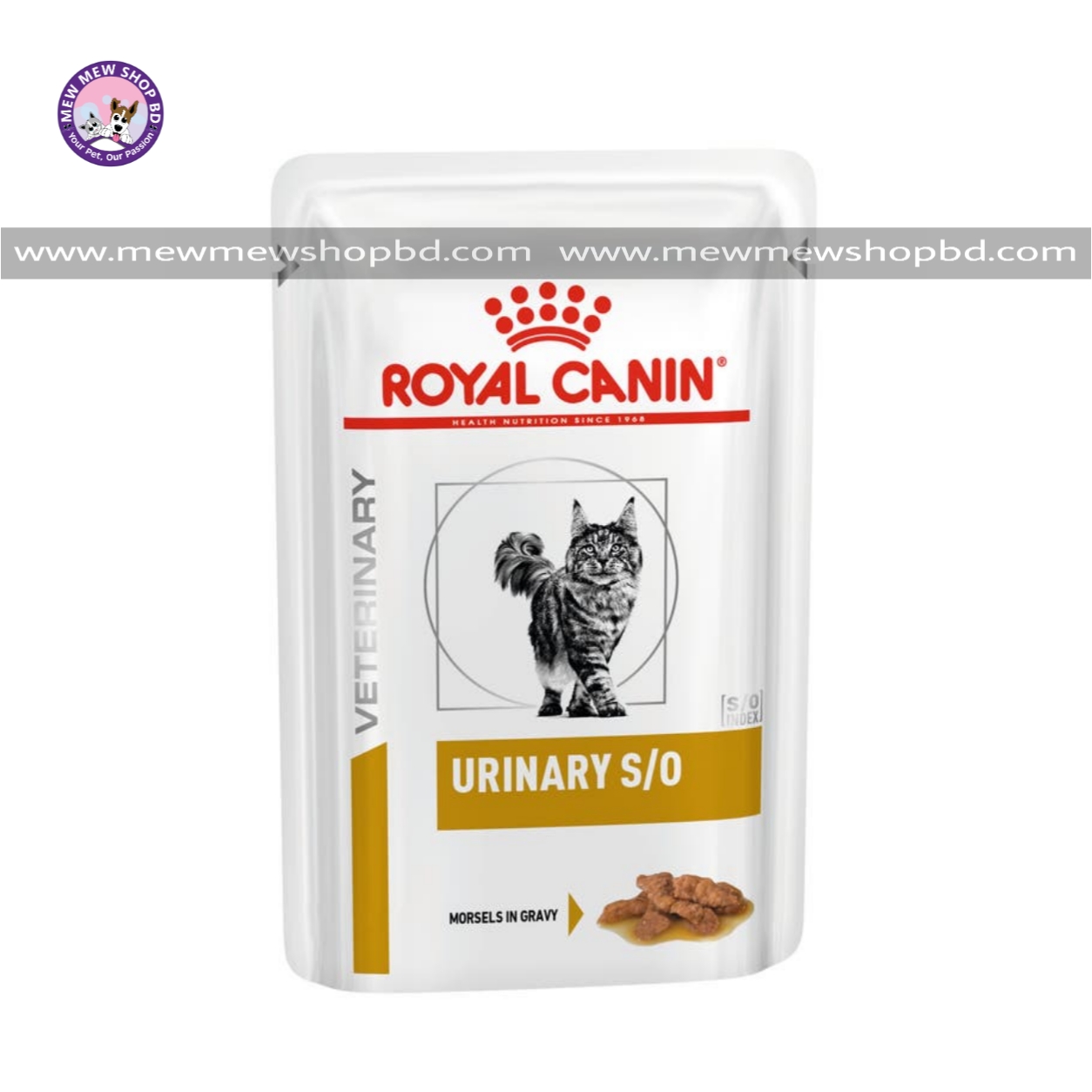 Royal Canin Veterinary Diet Feline Urinary S/O Pouch in Gravy 85g