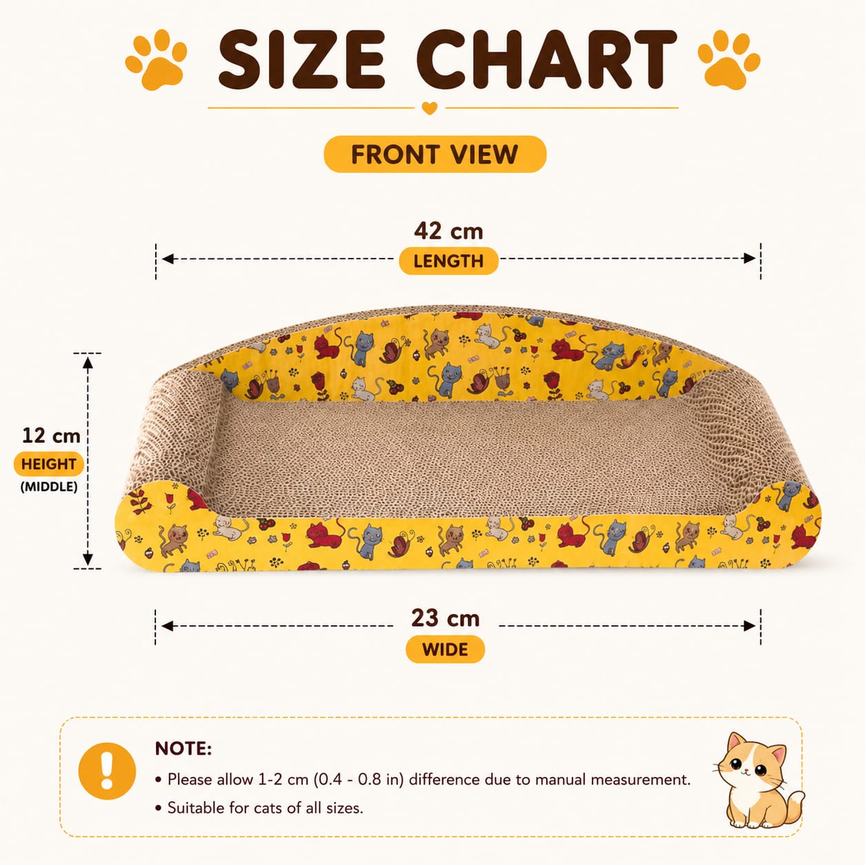Sofa Shape Pet Cat Scratcher Board Bed for Grinding Nails