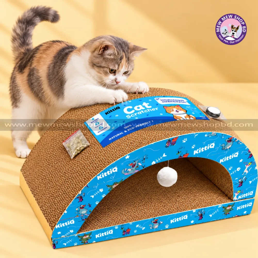 Super Premium Cat Scratcher Board for Cat Scratching & Grinding Nails with Catnip (Cave Shape)