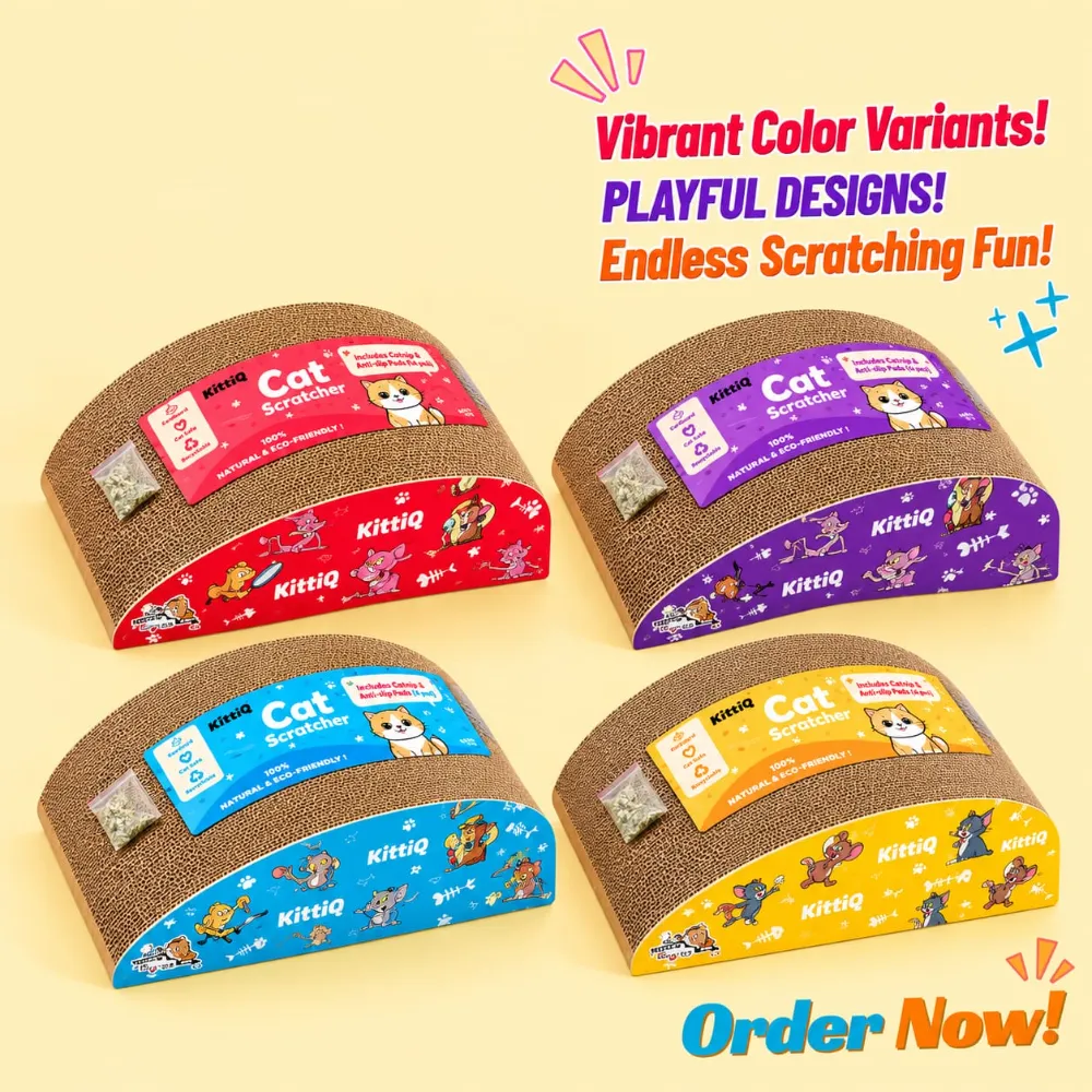 Super Premium Cat Scratcher Board for Cat Scratching & Grinding Nails with Catnip (Mountain Shape)