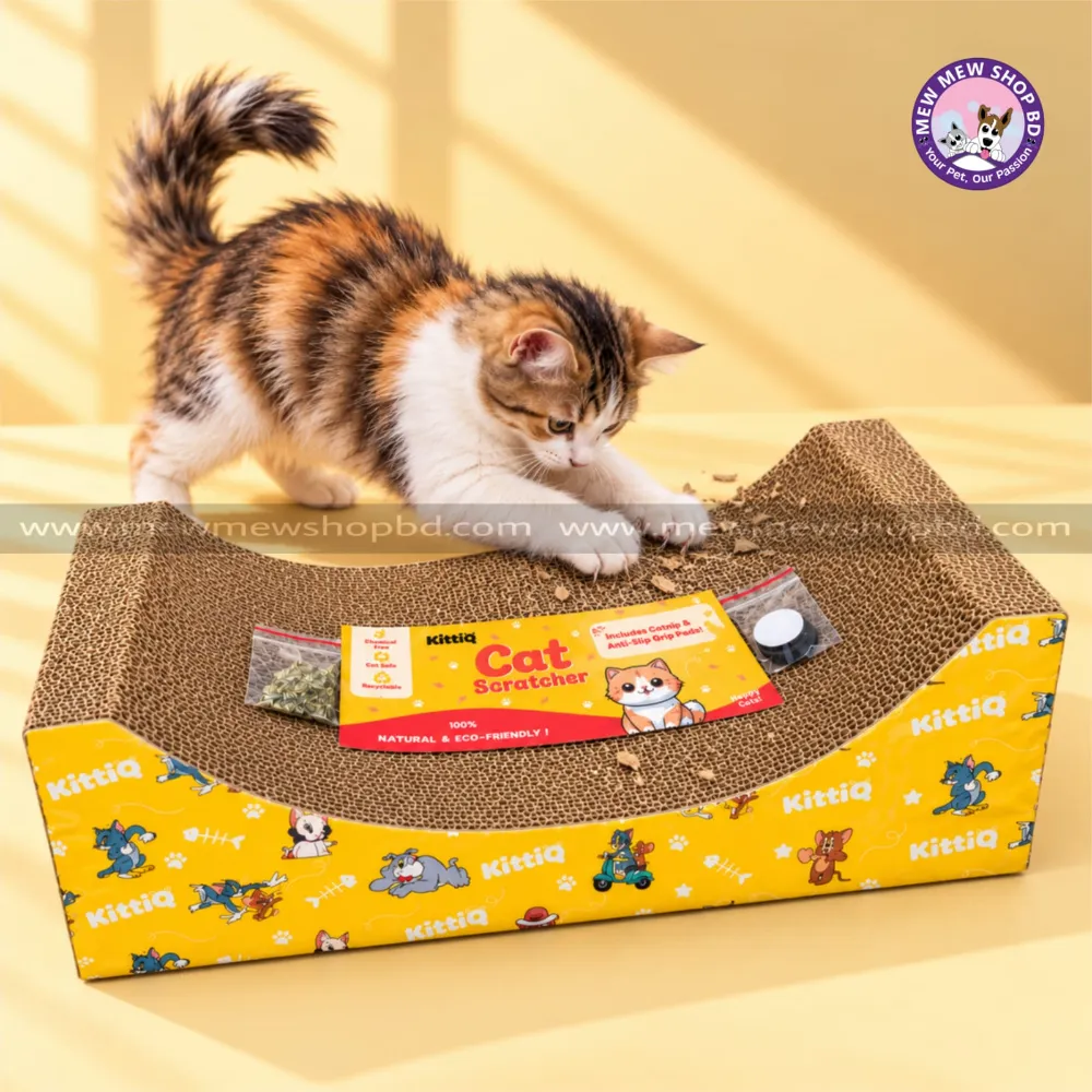 Super Premium Cat Scratcher Board for Cat Scratching & Grinding Nails with Catnip (Wave Shape)