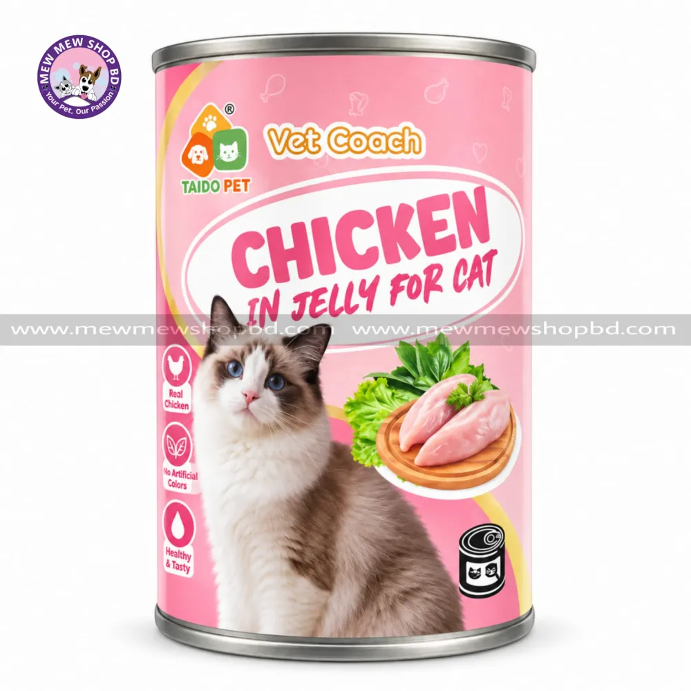 Taido Pet Vet Coach Cat Canned Food Chicken in Jelly 400g