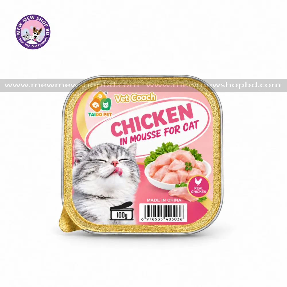 Taido Pet Vet Coach Chicken In Mousse For Cat 100g