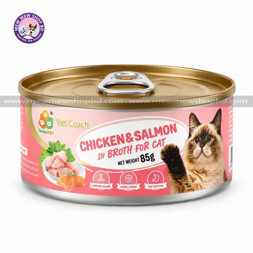 Taido Pet Vet Coach Chicken & Salmon In Broth For Cat 85g