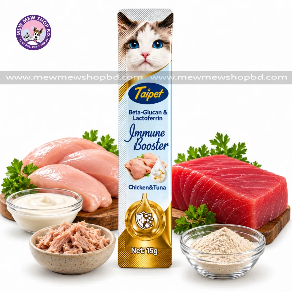 Taipet Beta-Glucan & Lactoferrin Immune Booster Treat Chicken & Tuna 15g 1pcs