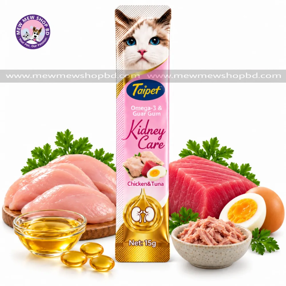 Taipet Omega-3 & Guar Gum Kidney Care Treat Chicken & Tuna 15g 1pcs