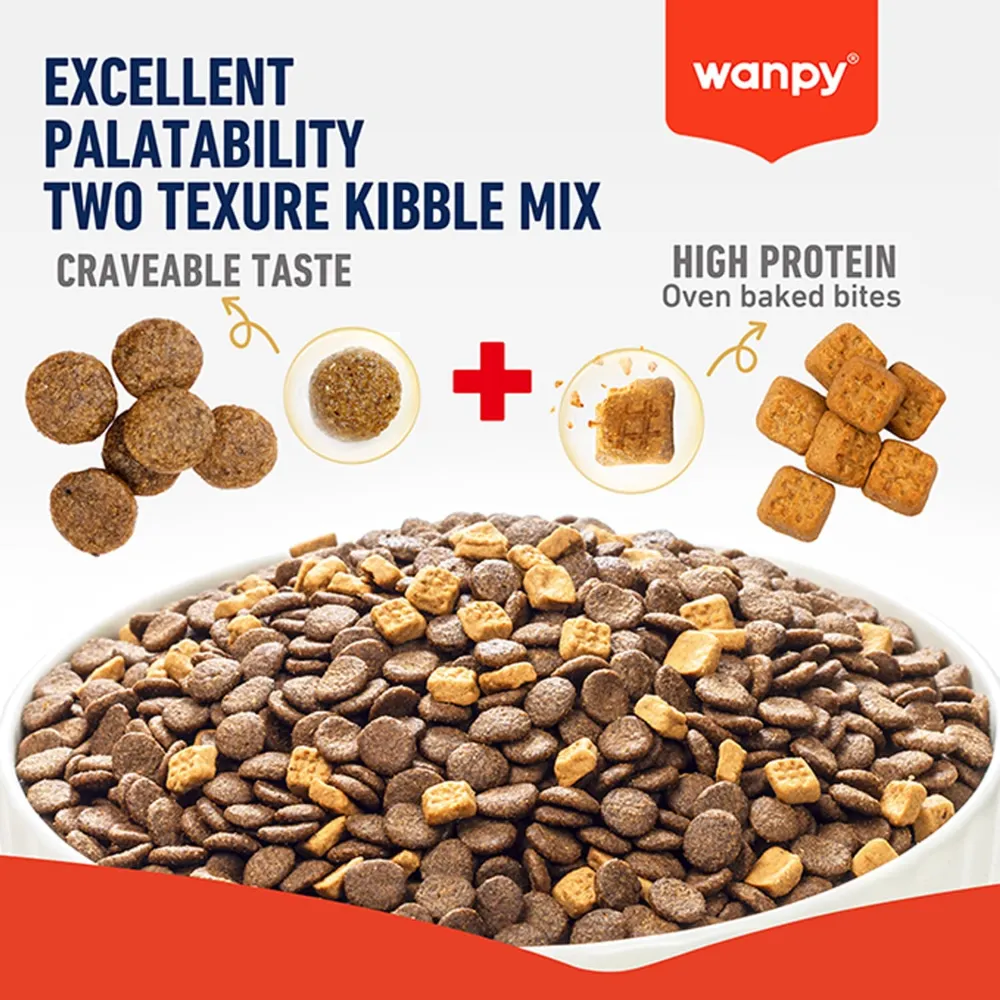 Wanpy Grain Free Super Premium Adult Cat Food Salmon with Oven Baked Bites 500g