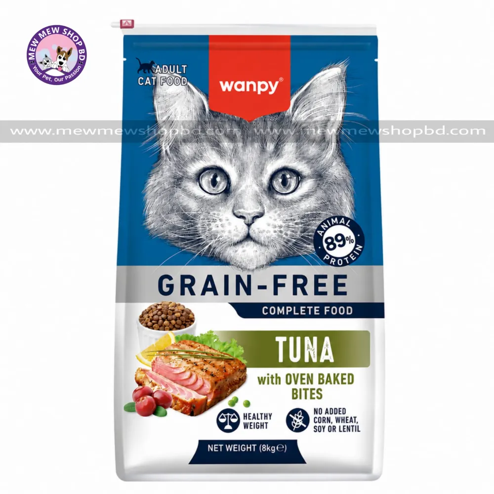 Wanpy Grain Free Super Premium Dry Cat Food Adult Tuna 8KG