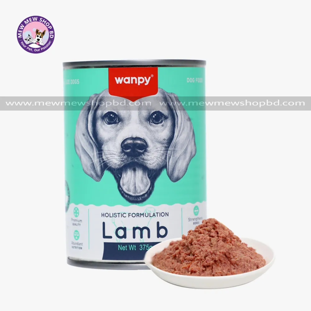 Wanpy Holistic Formulation Lamb All Life Dog Can Food 375g