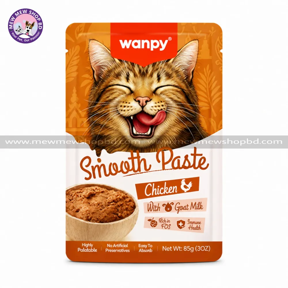 Wanpy Smooth Paste Pouch for Cats Chicken 85gm