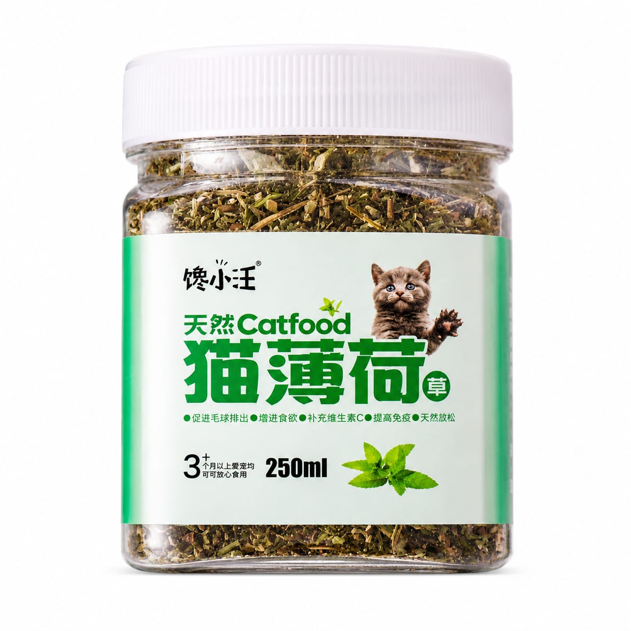 Greedy Xiao Wang Natural Catmint Catnip Catfood Topper for Pet Cat