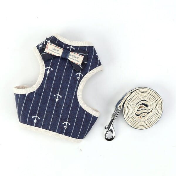 Multiple Printed Super Premium Bow Tie Designed Harness for Pet Cat & Puppy