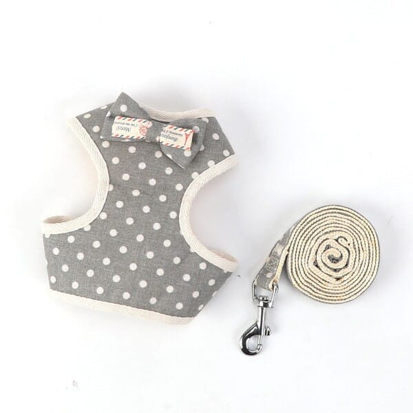 Multiple Printed Super Premium Bow Tie Designed Harness for Pet Cat & Puppy