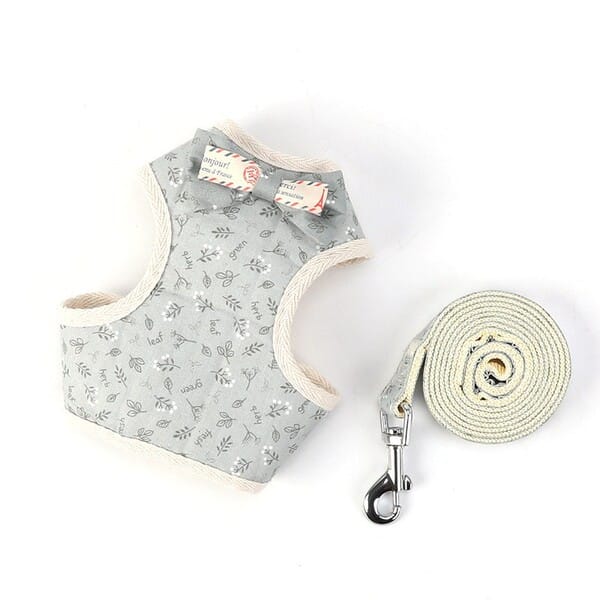 Multiple Printed Super Premium Bow Tie Designed Harness for Pet Cat & Puppy