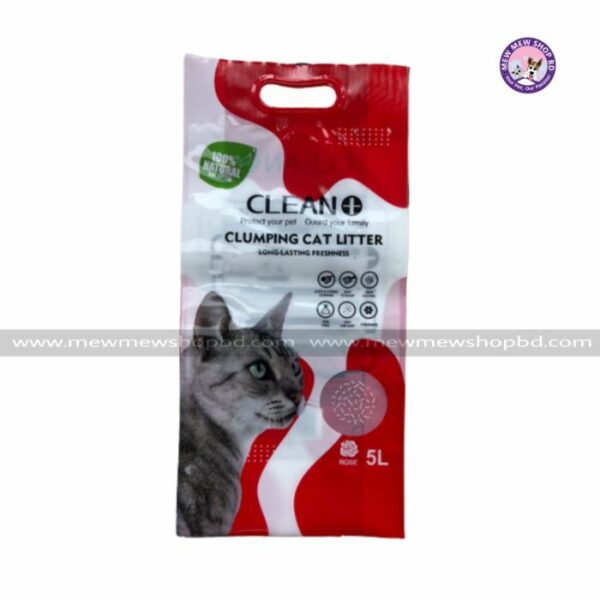 Clean Plus Clumping litter for Cats (Rose)