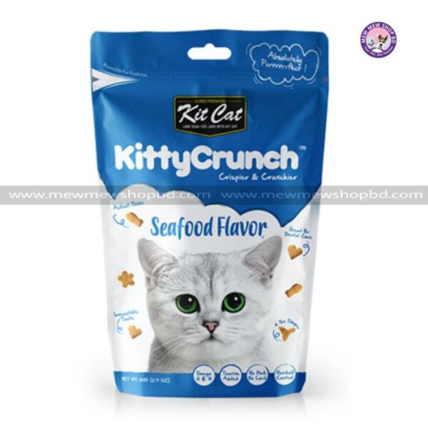 Kit Cat Treat Kitty Crunch Seafood Flavor 60g